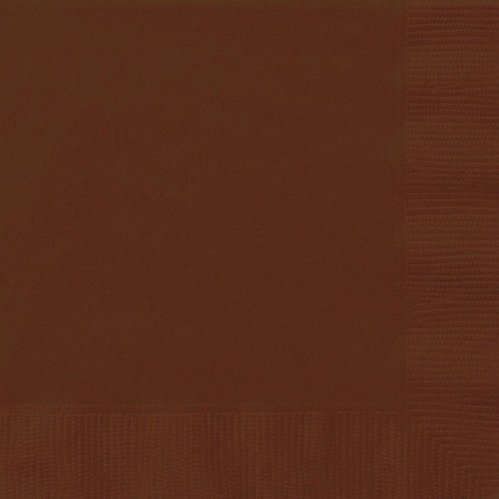 Servietten Uni 33x33cm/20St. Braun