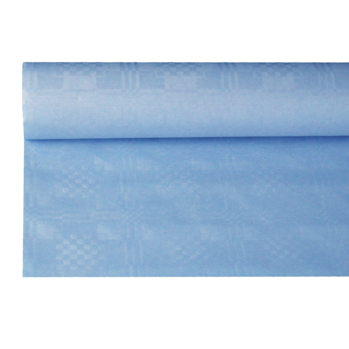 Tischdecke Papier Damastprägung 8x1,2m | Hellblau