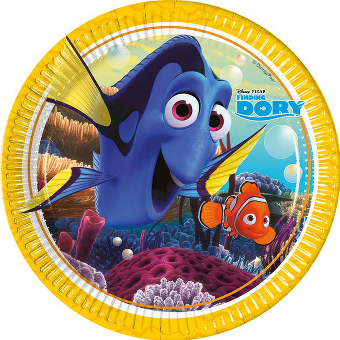 Pappteller "Finding Dory" | Ø23cm/8Stk.