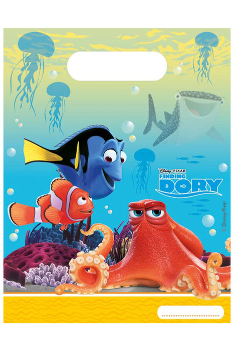 Geschenktüte PVC Finding Dory 6Stk./18x21cm
