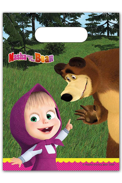 Geschenktüte PVC Masha 6Stk./18x21cm