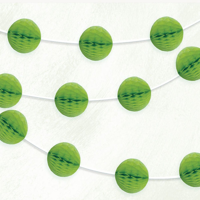 Girlande Wabenball ca.213cm Kiwi, Limettengrün
