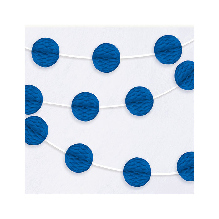 Girlande Wabenball | ca.213cm Royalblau