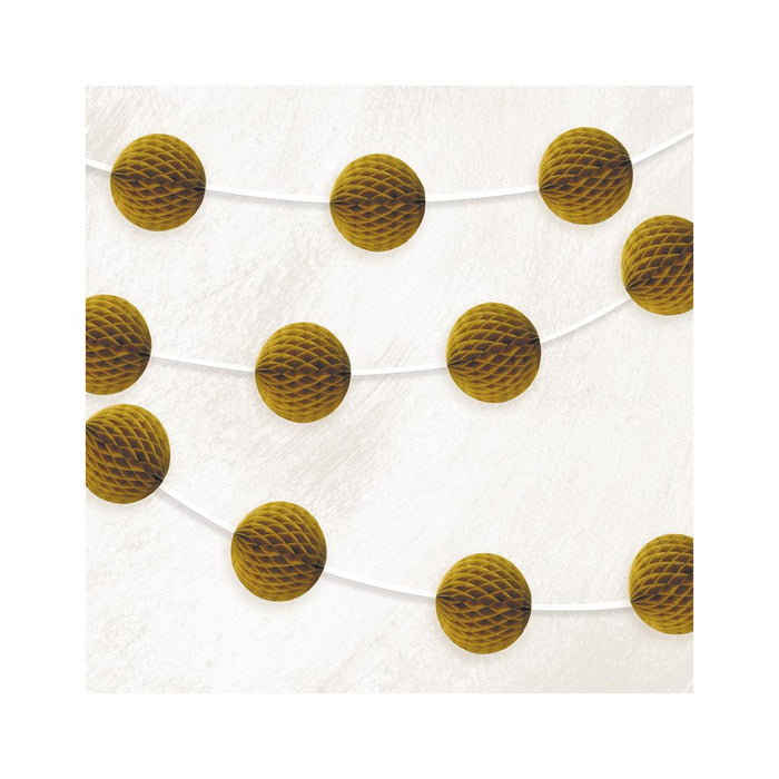 Girlande Wabenball | ca.213cm Gold