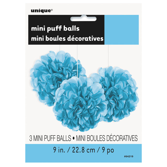 Wabenball Fluffy 23cm/3St. Hellblau