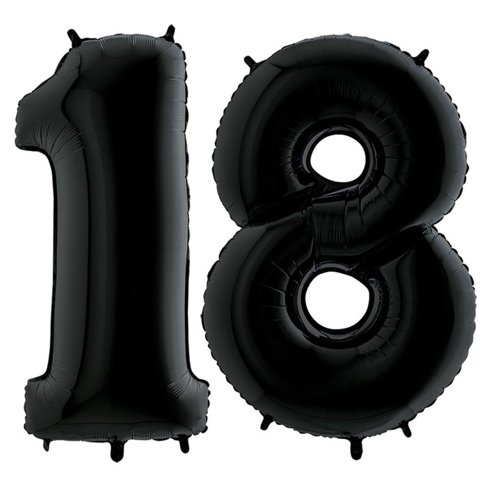 Riesenzahlen #18 Schwarz PartyMarty FM 40"/102 cm