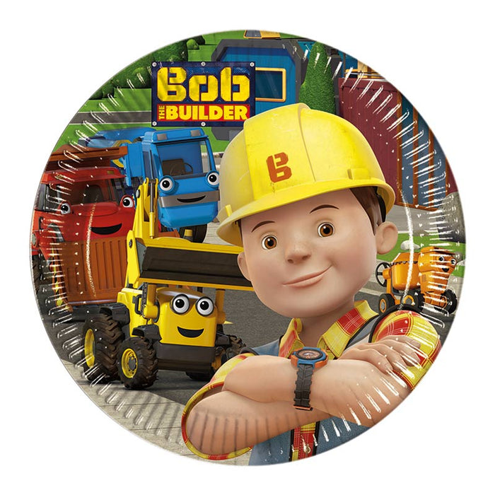 Pappteller Bob the Builder 20cmØ/8St.