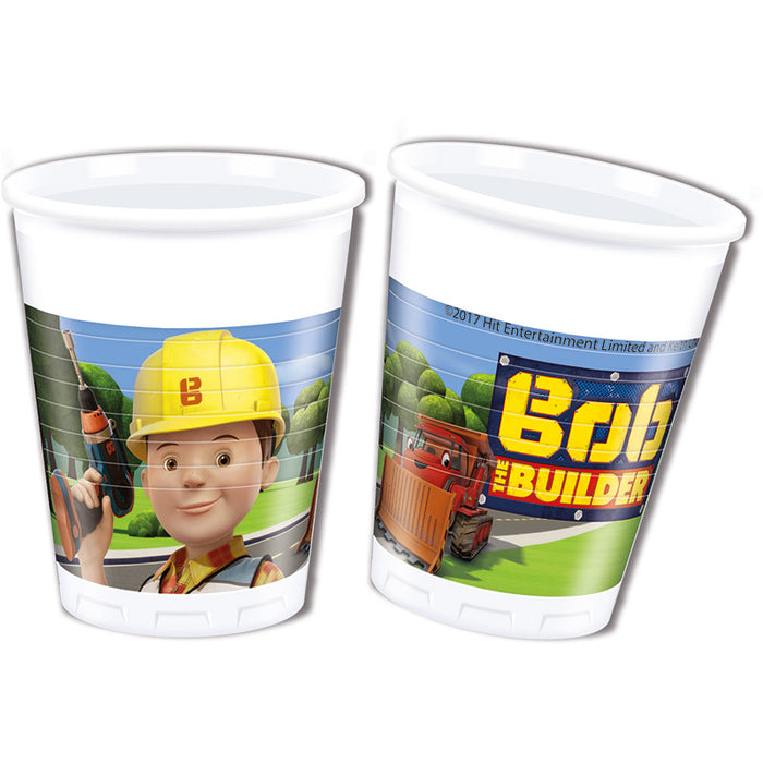 Plastikbecher Bob the Builder 8Stk./200ml