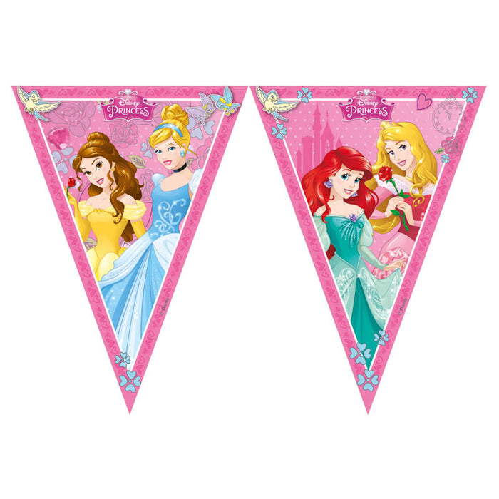 Wimpelkette PVC Disney Prinzessinnen 230cm/9Flags.