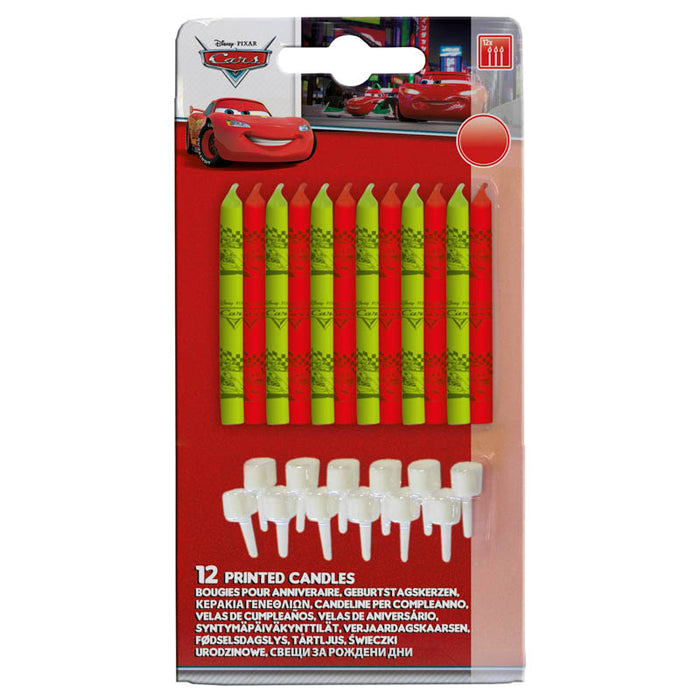 Kerzen Cars mit Halter 12Stk.