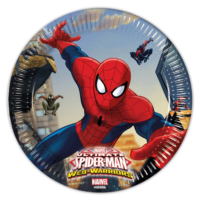 Pappteller Ultimate Spiderman 20cmØ/8 St.