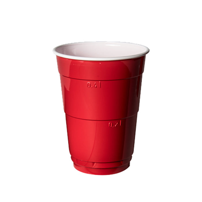 Plastikbecher Beer Pong rot 400ml. / 10St.