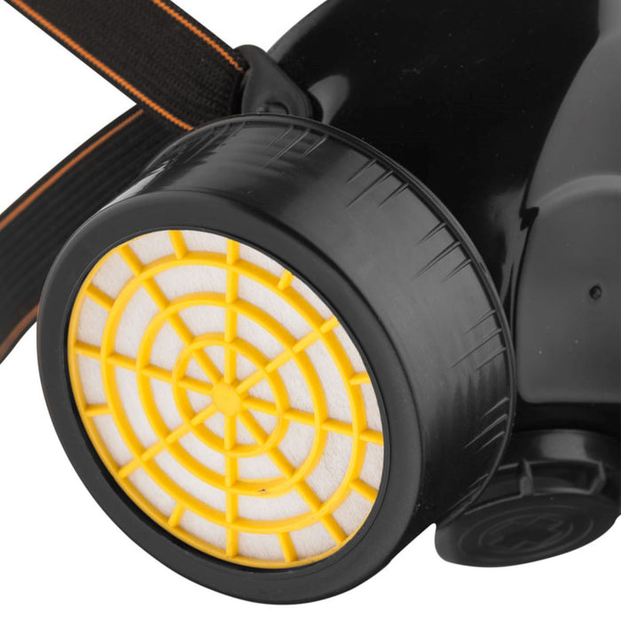 Maske Gasmaske Steampunk Schwarz