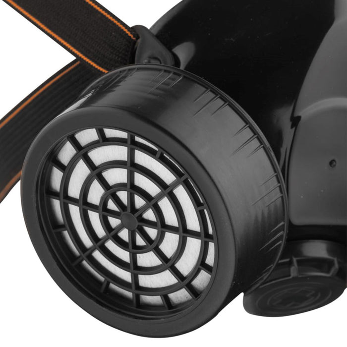 Maske Gasmaske Steampunk Schwarz