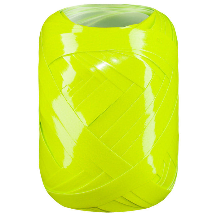 Kräuselband Neonlack 7mm/15m Limone