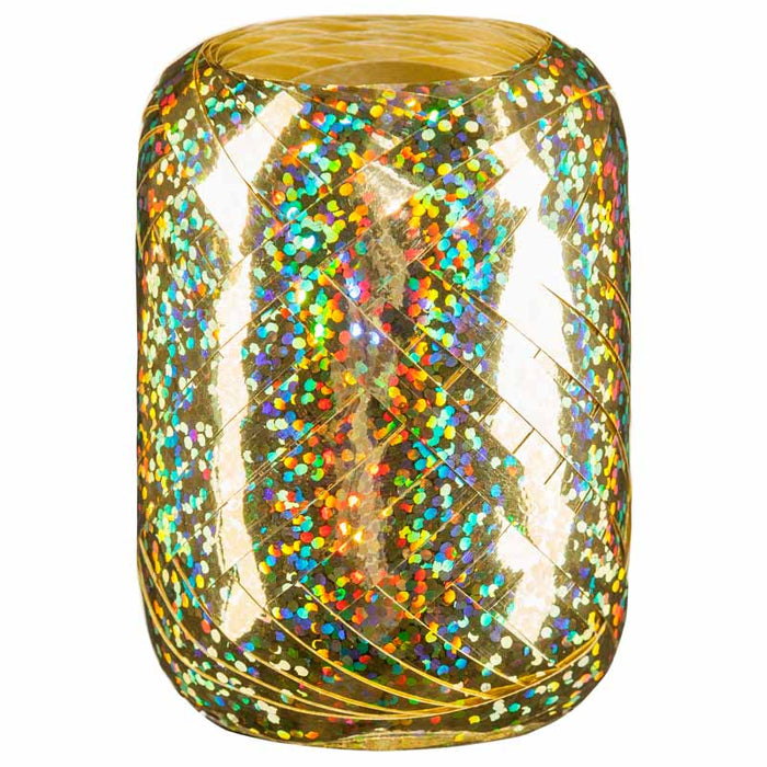 Kräuselband holografic 5mm/20m Gold