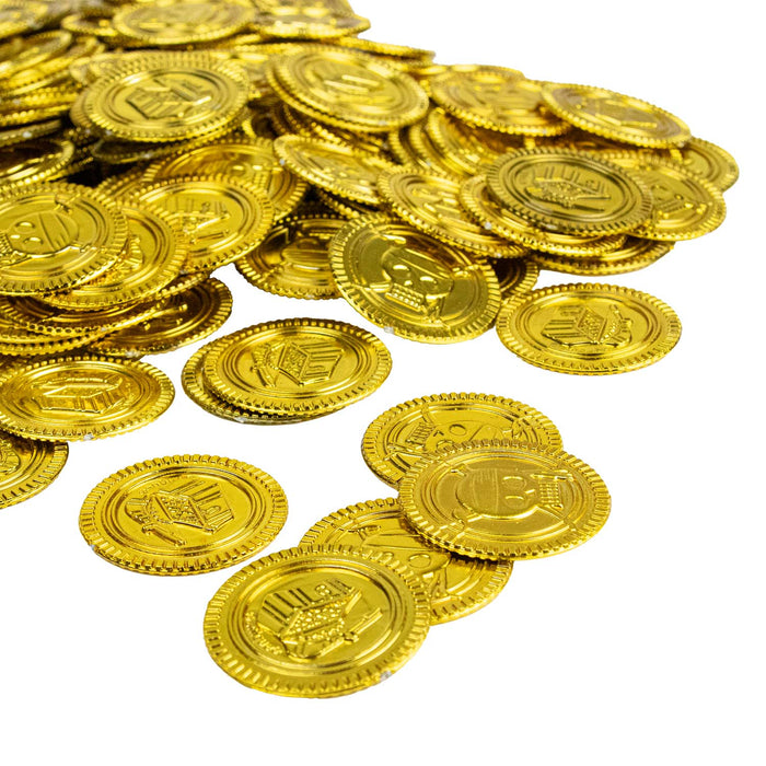 Goldmünzen Spielgeld - Piratenschatz | 144 Stück
