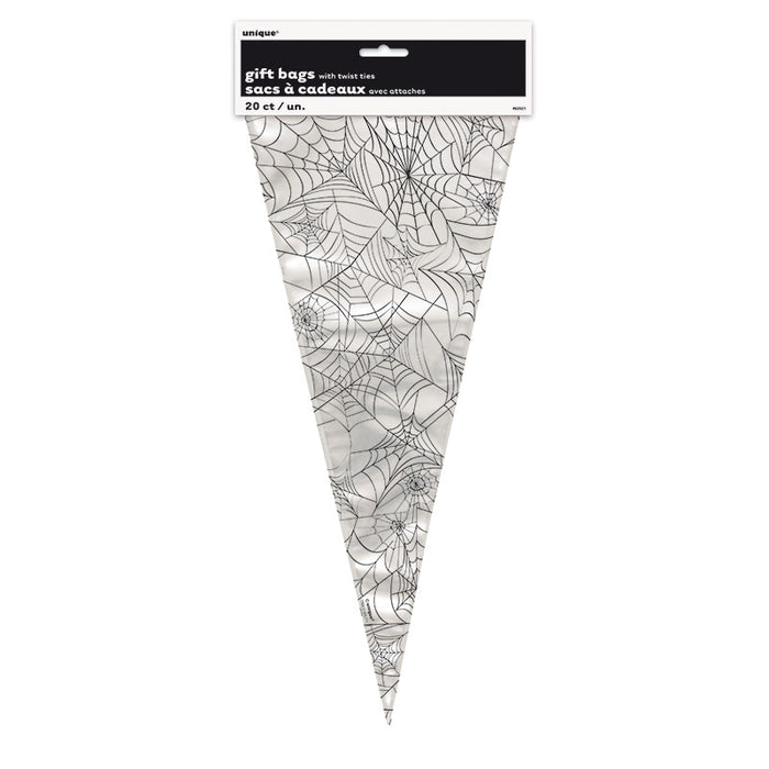 Geschenktüte Spinnweben spitz 20Stk.