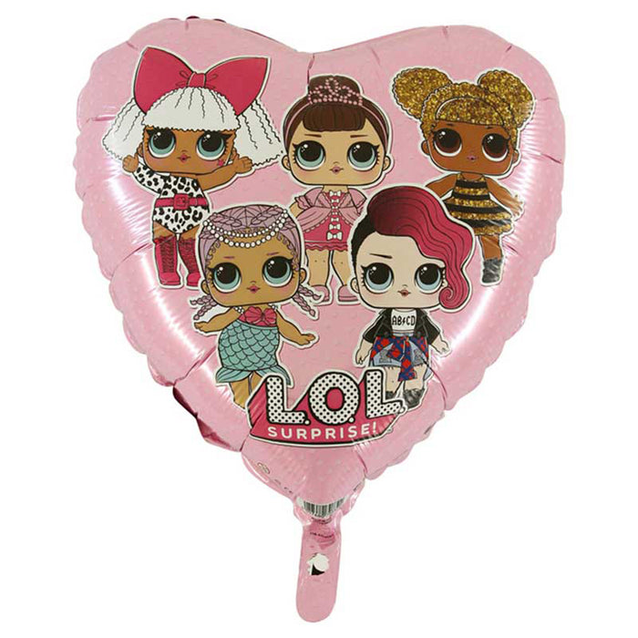 18" Herz Folienballon Lose - LOL Surprise Pink | HF18