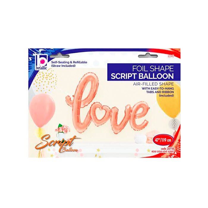 ABC14 Ballongirlande "LOVE" 119cm | Rosegold