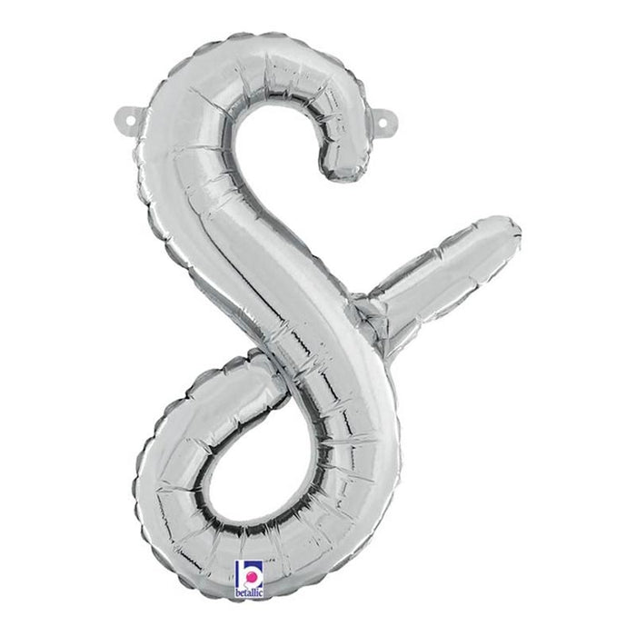 ABC14 Buchstabe S Skript silber 36 cm
