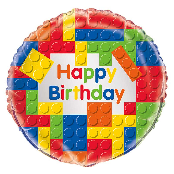 ABC18 Happy Birthday Bausteine ø45cm