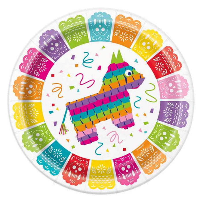 Pappteller "Mexican Fiesta" | Ø23cm/8Stk.