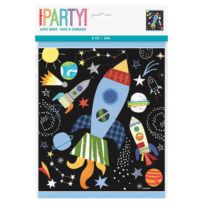 Geschenktüte PVC Outer Space 8St.