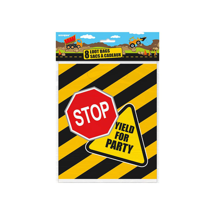 Geschenktüte PVC Baustelle 8St.