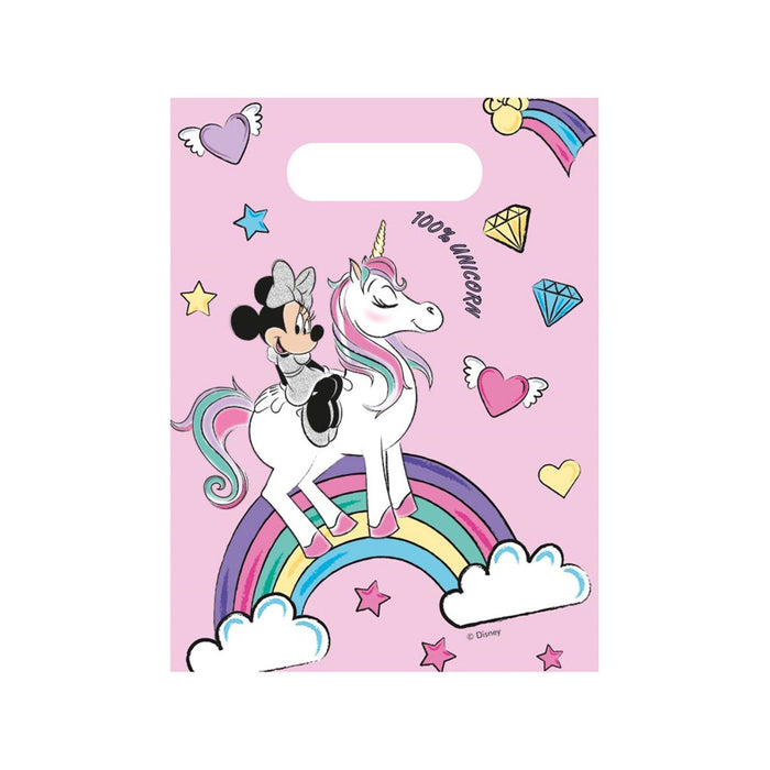 Geschenktüte PVC Minnie Einhorn 6Stk.