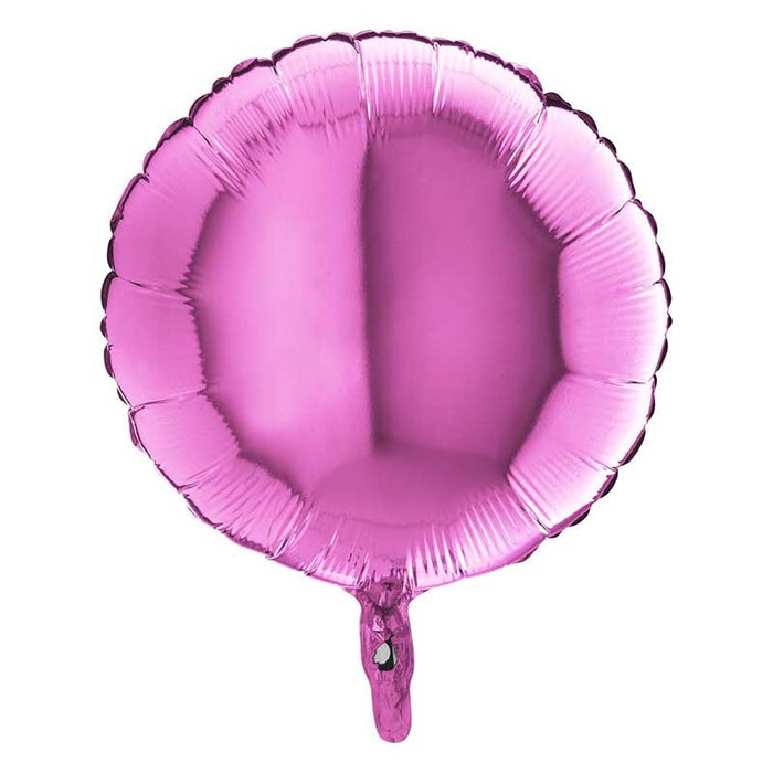 ABC18 Folienballon Uni | Ø 46 cm Rosa