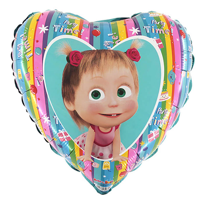 ABC18 Masha and the Bear Regenbogen Herz