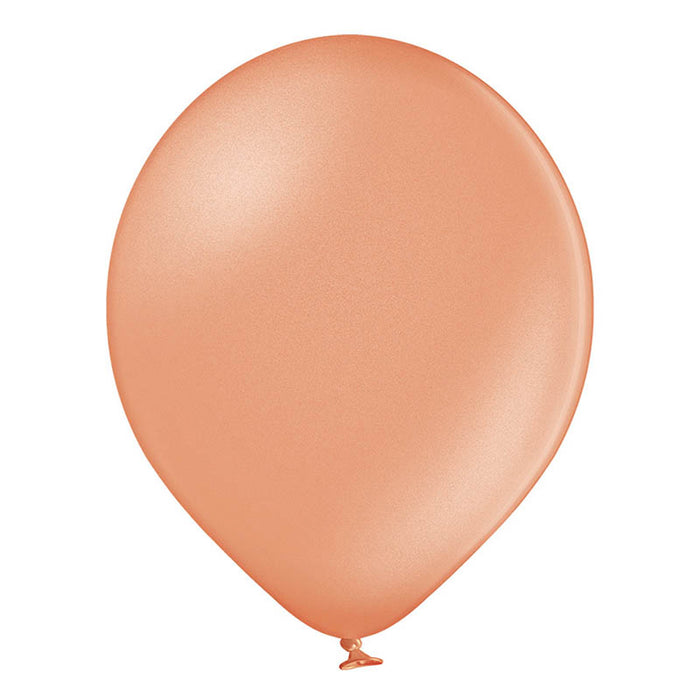 25 Stk. Luftballon Uni Metallic Ø 12cm | Rosegold