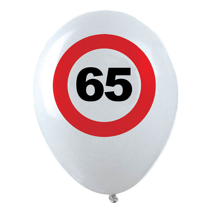 Luftballon Ø 30cm Verkehrsschild 65 30cmØ /12St.