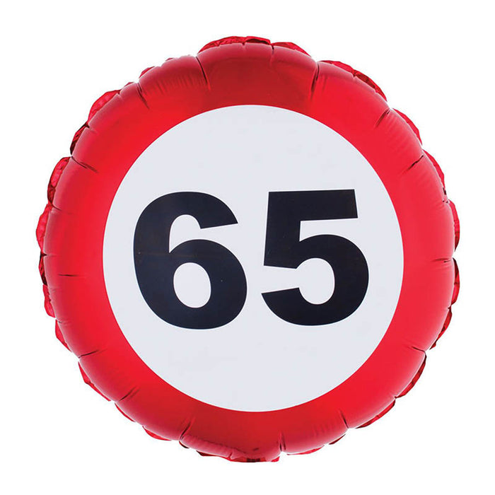 ABC18 Folienballon "Verkehrsschild #65" | 43 cm