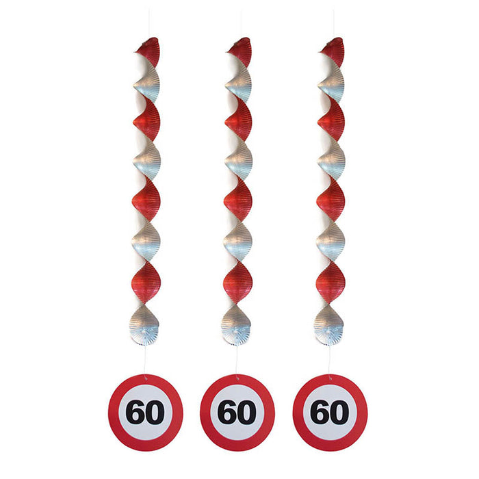 Hängedeko Verkehrsschild #60 | 3Stk.
