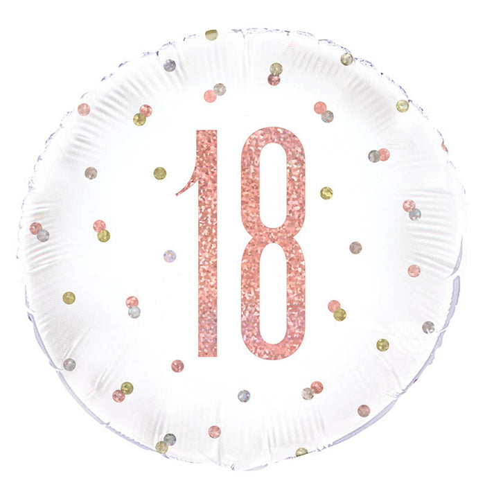 ABC18 HB Glitz Rund ca.45cm Rosegold #18