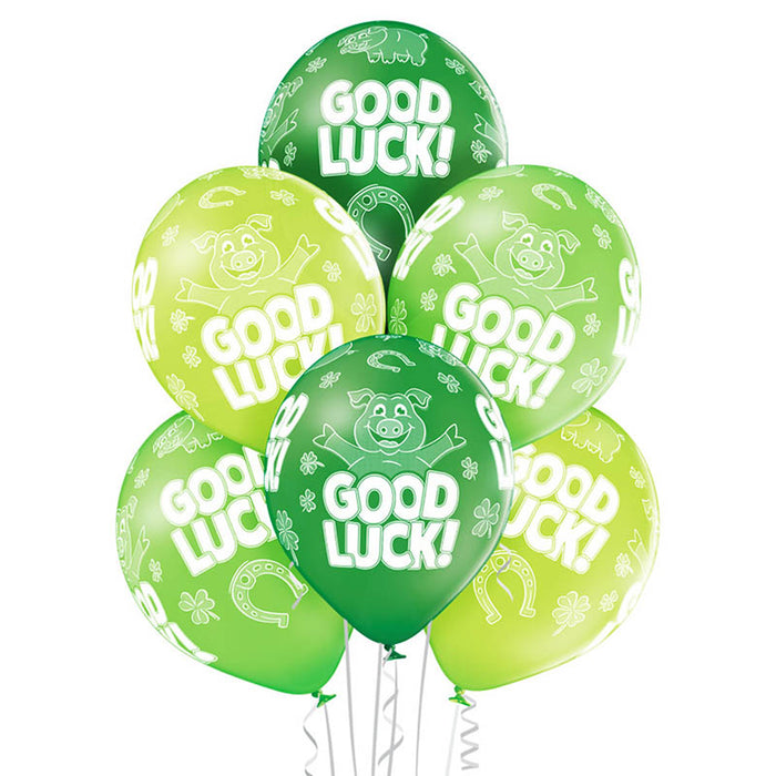 Luftballon Ø30cm "Good Luck"| 6 Stk.