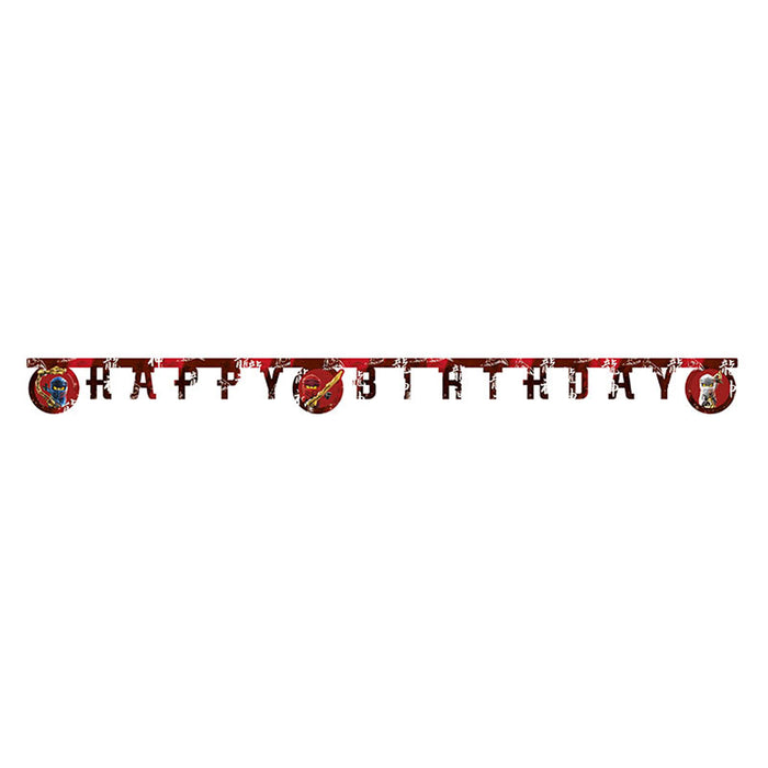 Buchstabengirlande Happy Birthday Lego Ninjago FSC 200cm