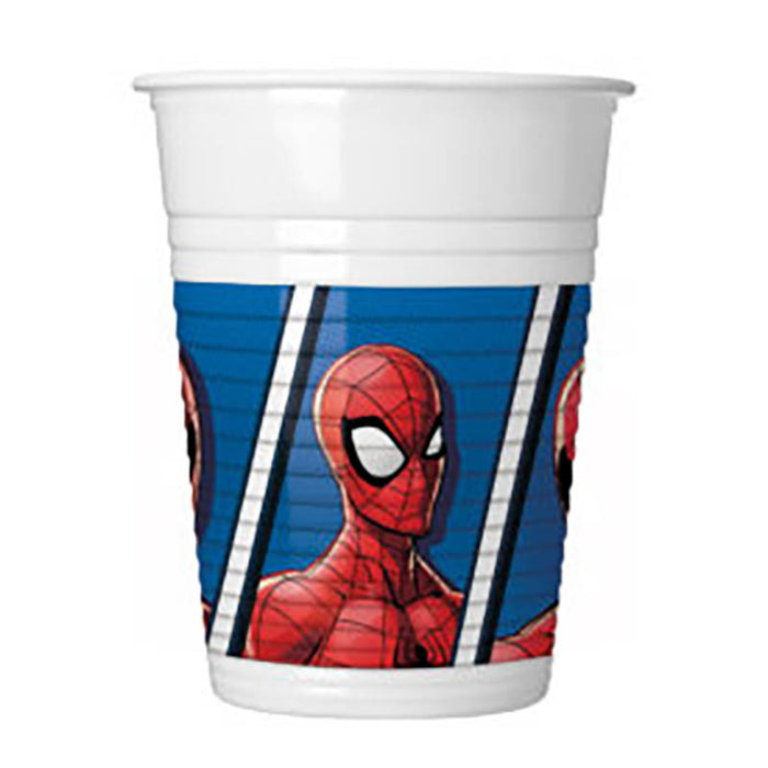 Plastikbecher Spiderman 8Stk./200ml