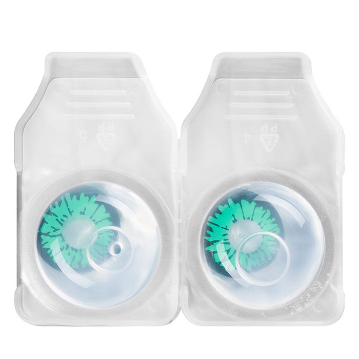 One Week Kontaktlinsen "Grünes Reptil" | Motivlinsen (w11)