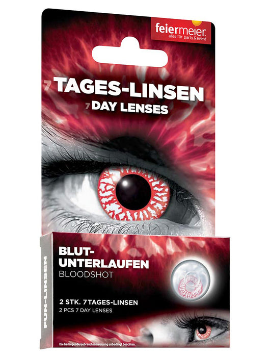 One Week Motiv Kontaktlinsen "Blut Unterlaufen" | (w16)