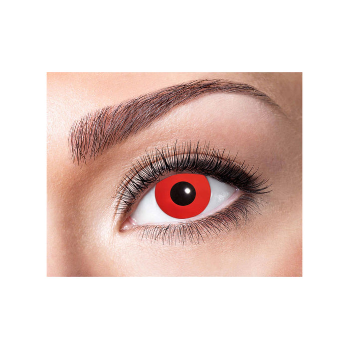 One Week Motiv Kontaktlinsen "Roter Teufel" | (w03)