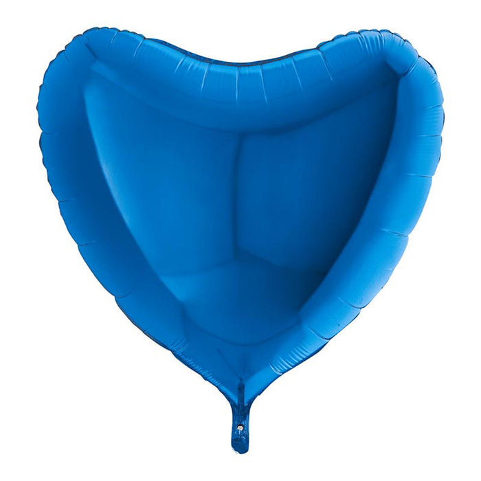 Uni36 Herz 36"/ca. 91cmØ, Blau