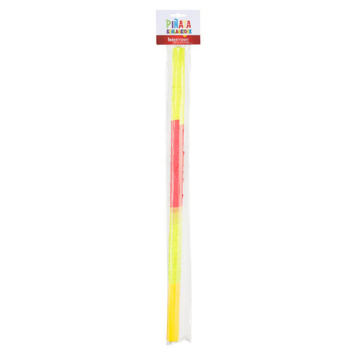 feiermeier - Bunter Piñata Schlagstock 60?cm  Stabiler Stock zum Zerschlagen von Piñatas