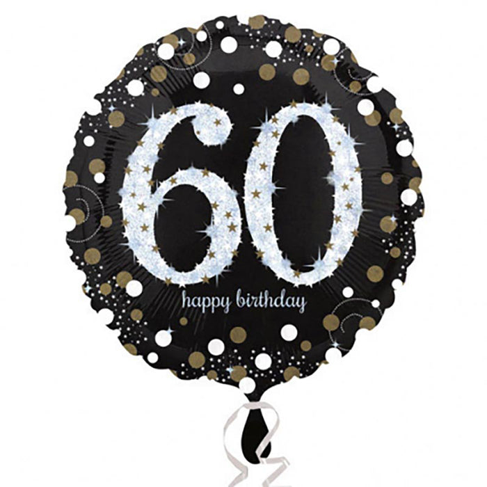 ABC18 Folienballon "Sparkling Gold" | Ø43cm #60