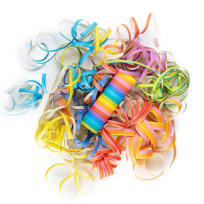 Luftschlangen "Regenbogen" | 4m / 4 Rollen