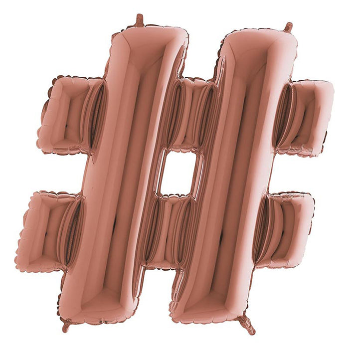Riesenbuchstabe Folienballon 40"/102cm | Rosegold #