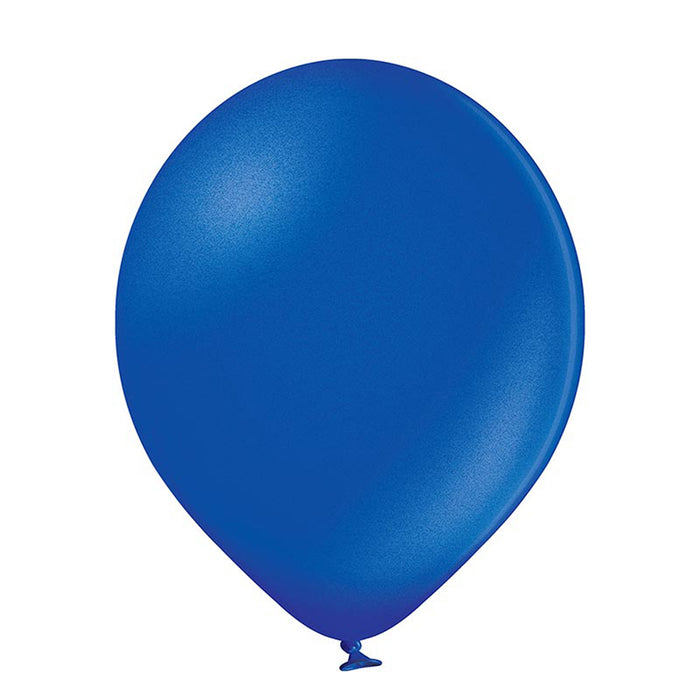 25 Stk. Luftballon Uni Metallic Ø 12cm | Royalblau #079