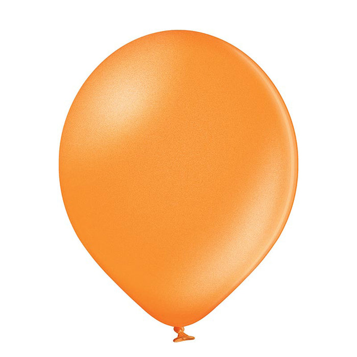 25 Stk. Luftballon Uni Metallic Ø 12cm | Orange